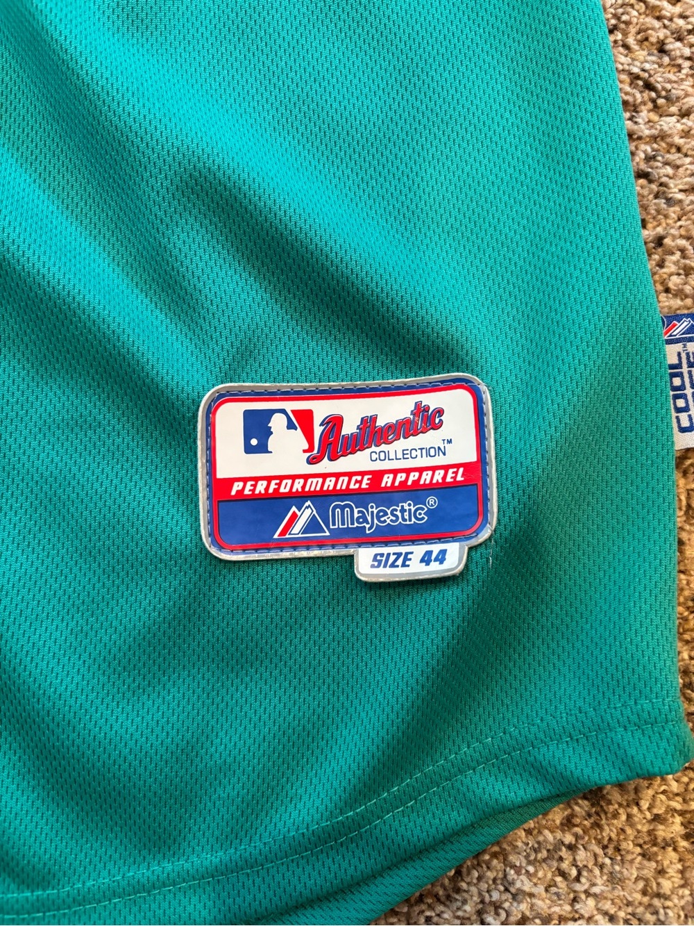 Seattle Mariners Majestic teal jersey- #24 Griffey - Picture 2 of 5